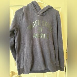 Under Armor Navy Blue‎ Hoodie USA Print